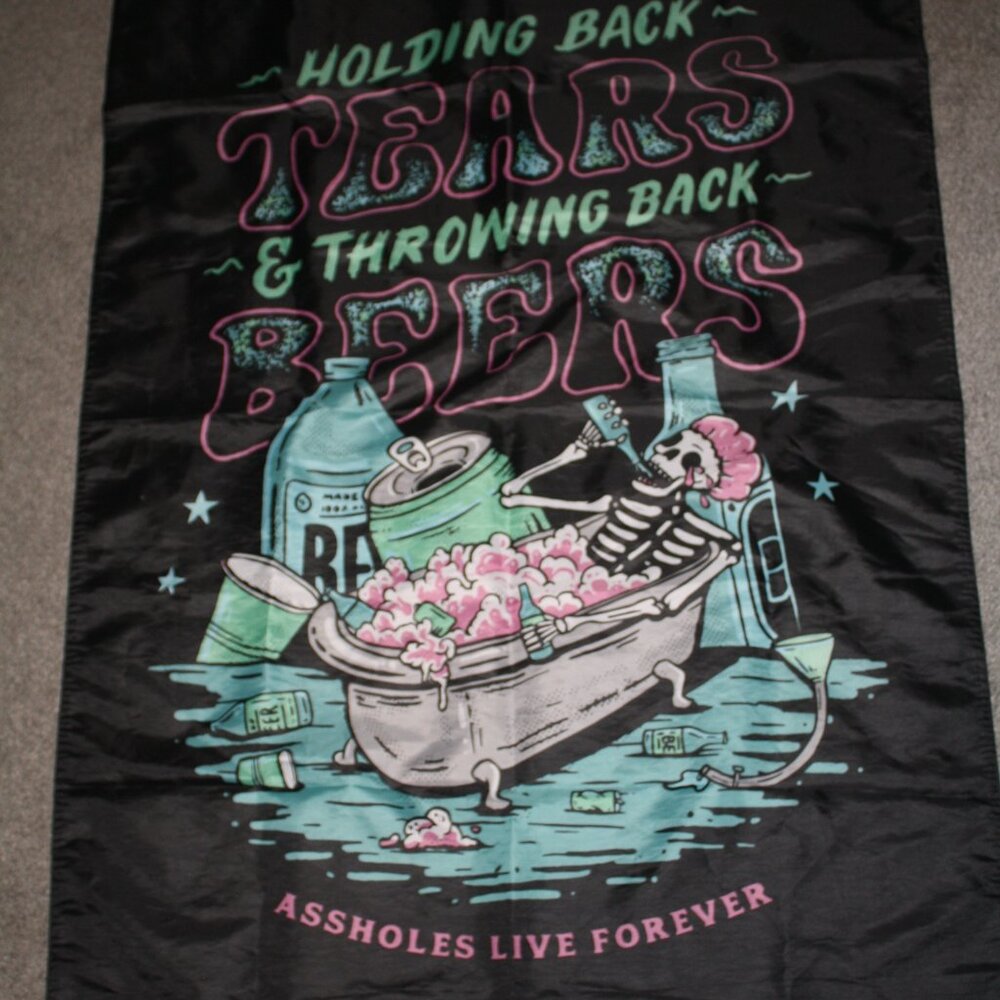 ASSHOLES LIVES FOREVER WALL SIGN